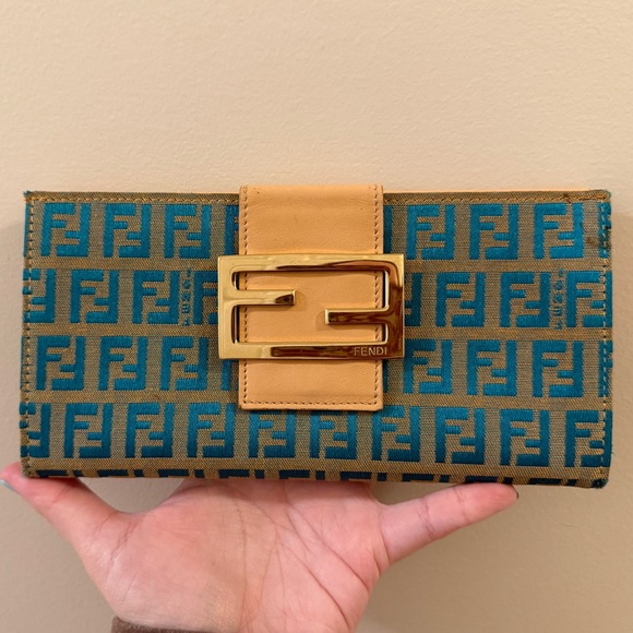 Fendi Handbags - *Stunning* Authentic Fendi - Zucchino Zucca Long Wallet